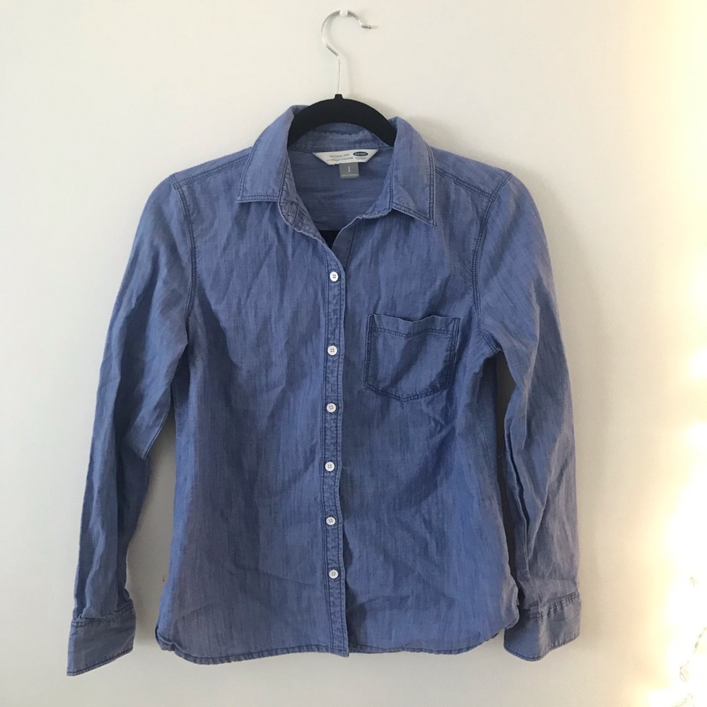 denim button down